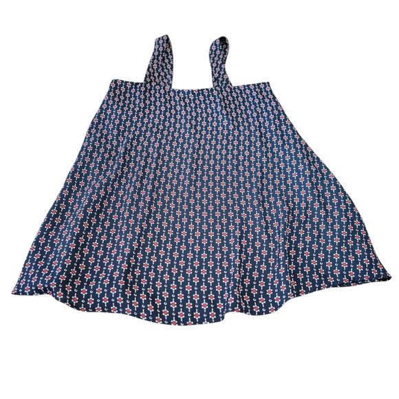 Show Me Your MuMu Ambres Mini Dress Blue With Red & White Flowers Size Small - Picture 1 of 7